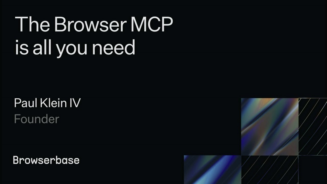 The Browser MCP is all you need | Paul Klein IV | Browserbase | WorkOS MCP Night