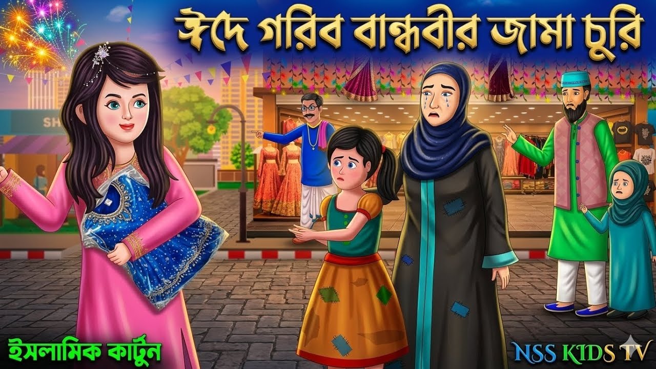 ঈদে গরিব বান্ধবীর জামা চুরি! ইসলামিক কার্টুন | Islamic Cartoon #mhacommunity 
