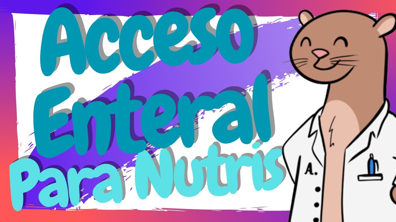 ¿Cuáles son las vías de acceso ENTERAL? / Nutrición Enteral, Soporte Nutricional