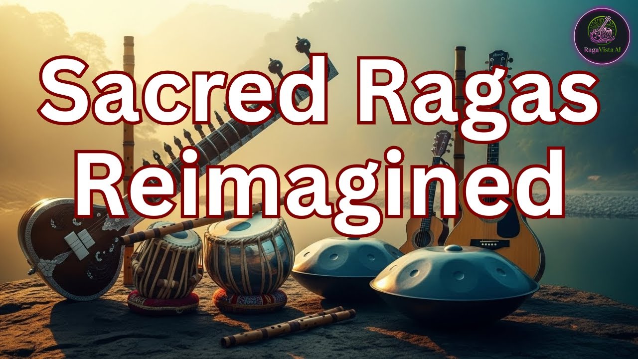 Sacred Ragas Reimagined | Sitar & Flute with Tabla, Guitar and Handpan