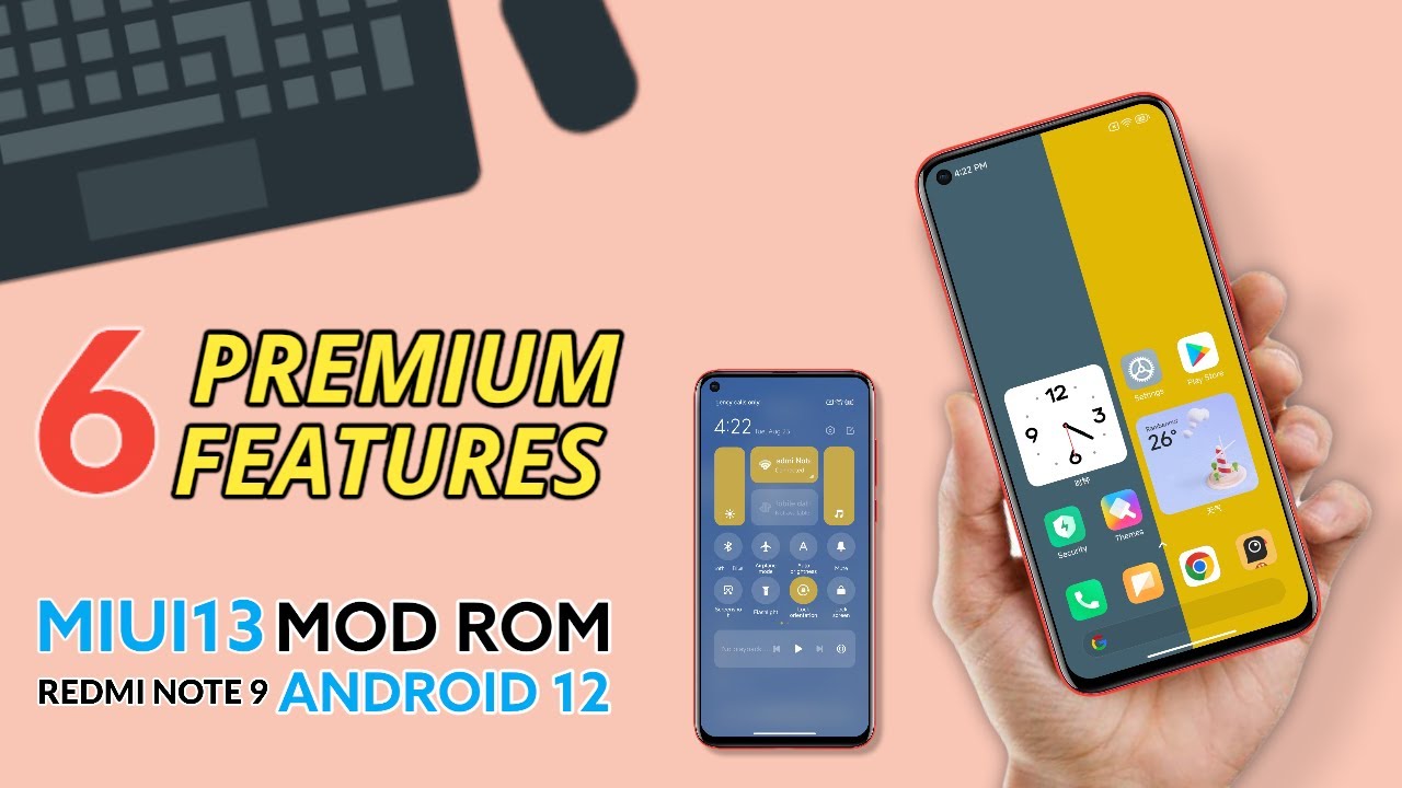 PREMIUM FEATURES of miui 13 android 12 mod rom | miui 13 mod rom Redmi note 9 review 🤩