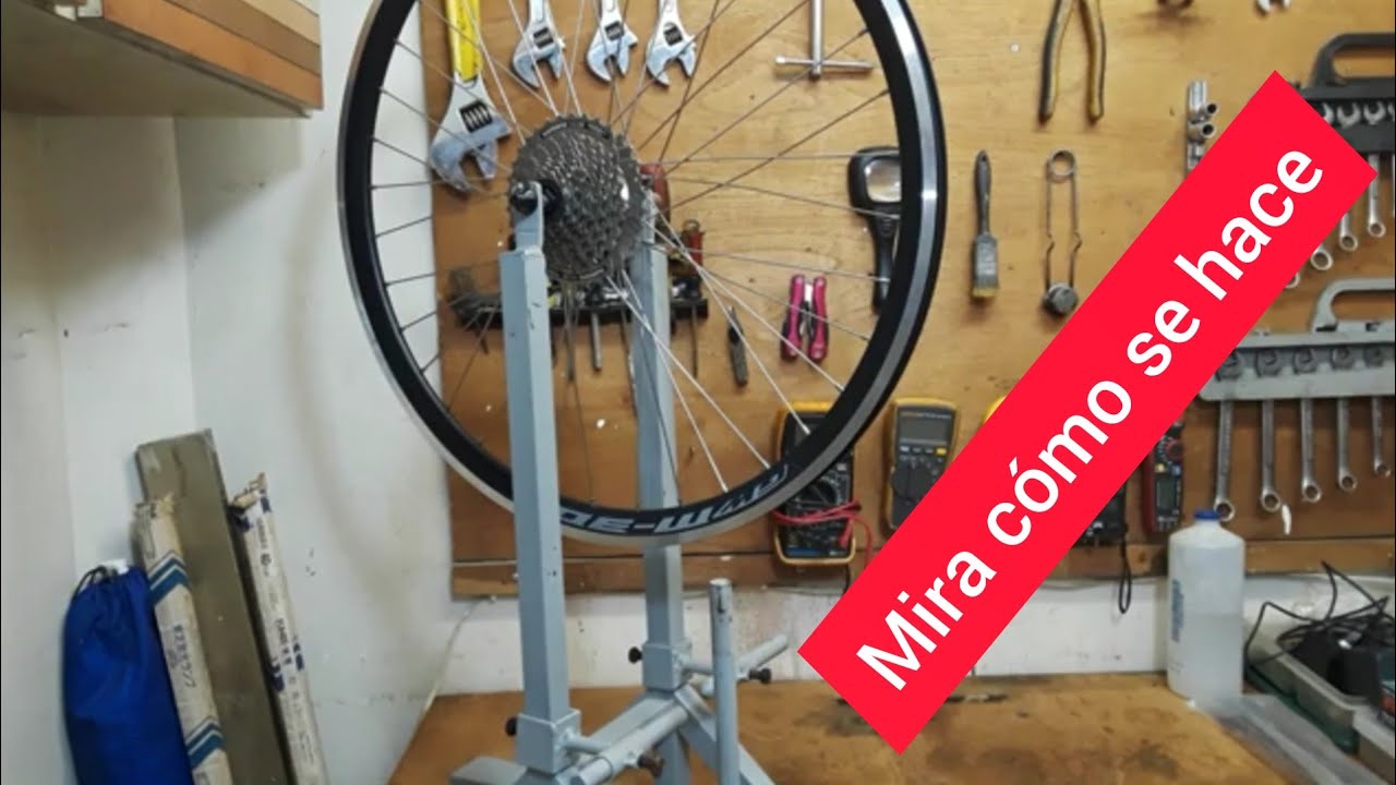 Como centrar, alinear, un aro de bicicleta MTB