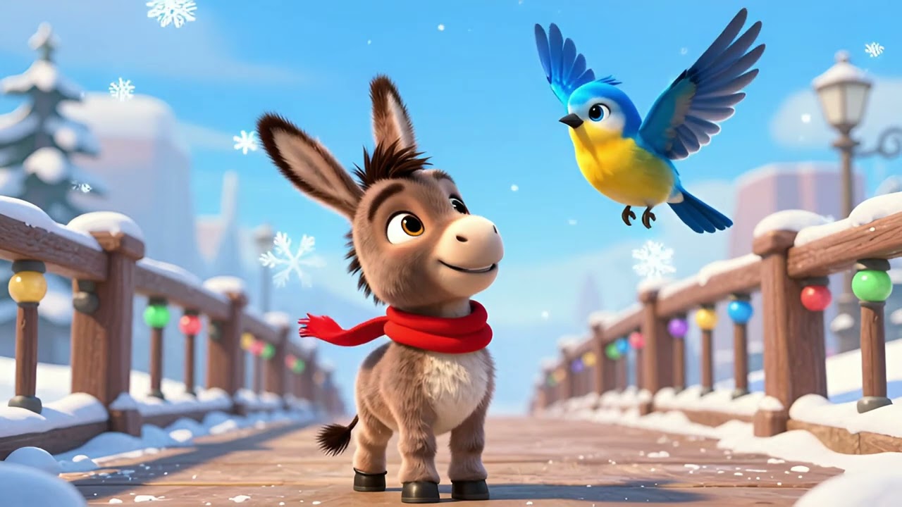 Clip-Clop, Clip-Clop in the Snow! 🎶 | Tiny Donkey's Winter Adventure