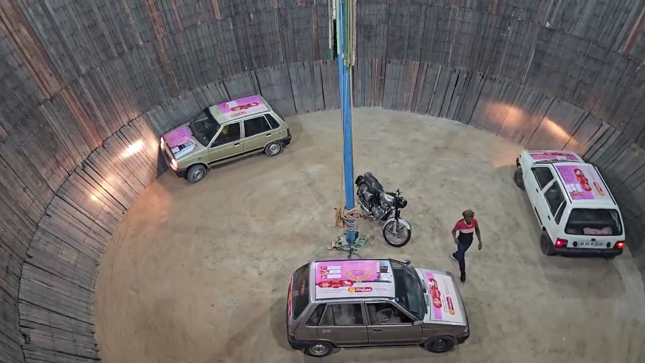Death Well Bike racing at vavubali Expo Kanyakumari (kuzhithurai)