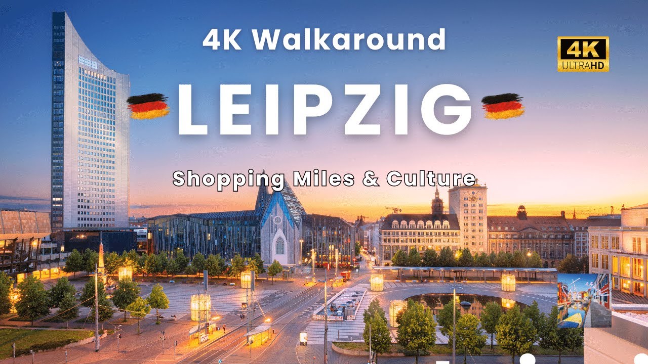 4K Walking Tour in Leipzig: City and Culture | One of the most popular shopping miles in Germany🇩🇪