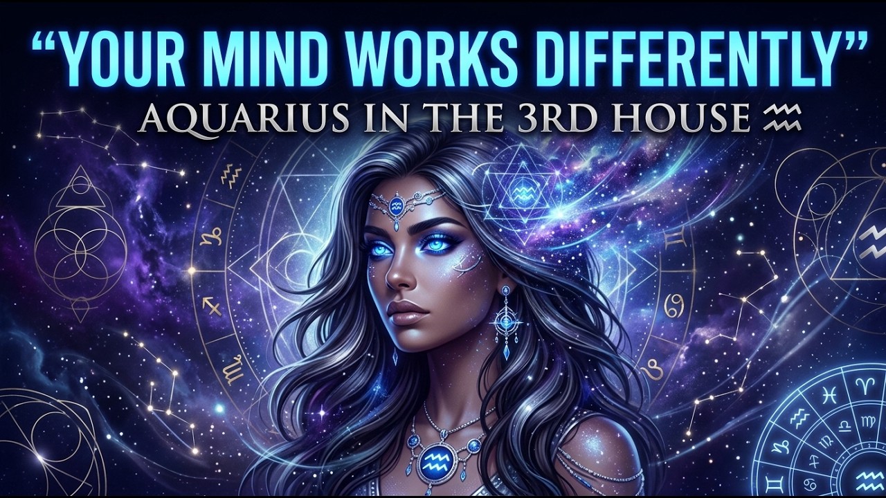 ♒ Aquarius in the 3rd House: Why Your Mind Works So Differently 🧠✨