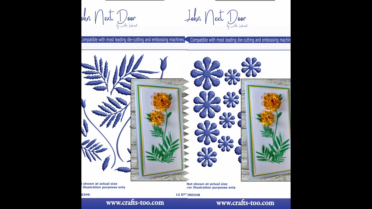JND348/349 - Marigold Die set & Leaves