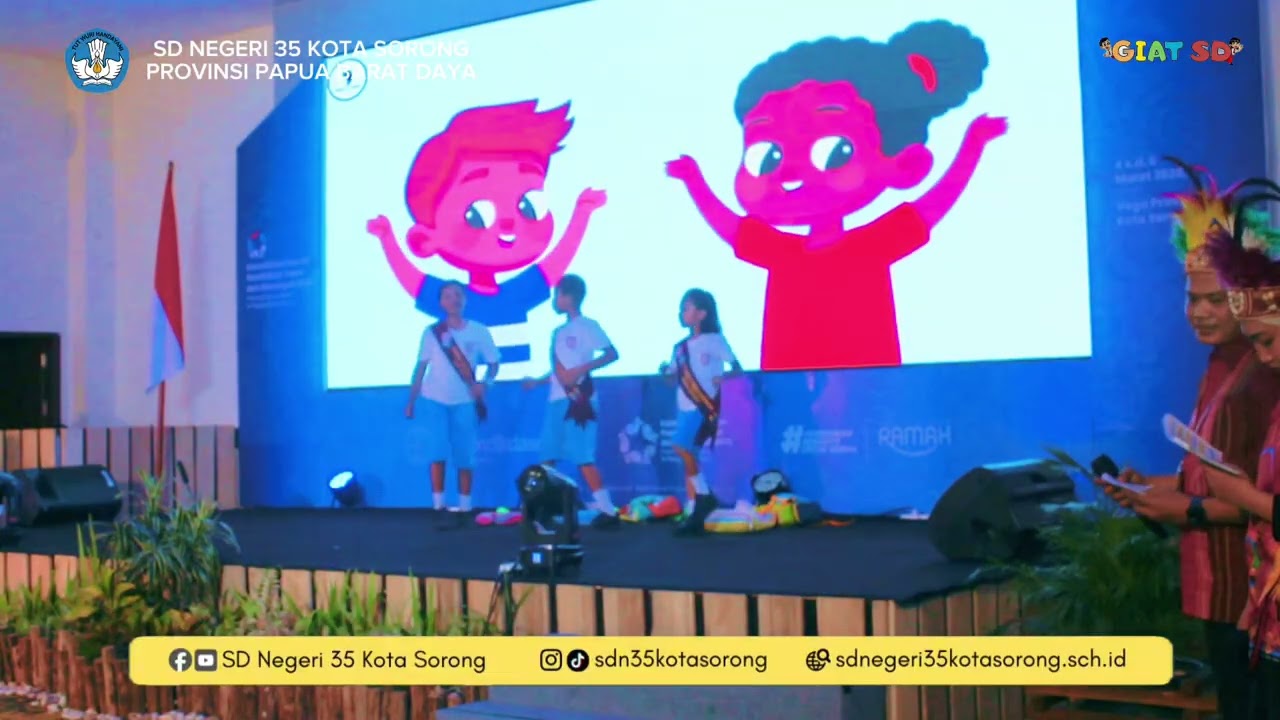 Drama musikal Sahabat Sekolah Dasar SDN 35 Kota Sorong ✨