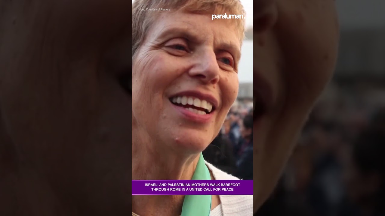 Israeli and Palestinian Mothers Walk Barefoot Through Rome in a United Call for Peace