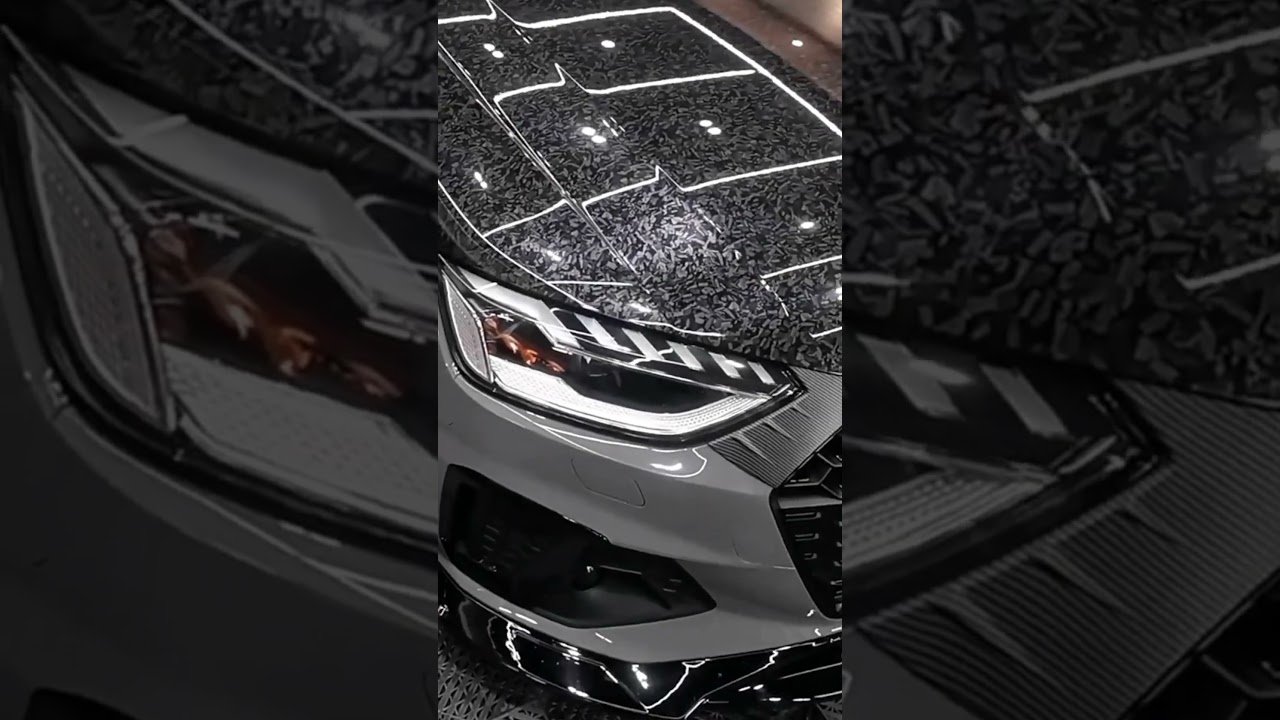 Black Forged Carbon Fiber Vinyl Wrap！