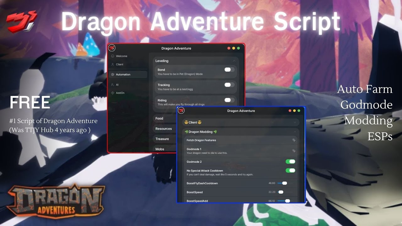[NEW] |🔥Dragon Adventure Script🔥| Godmode, Auto Farm, Lunar New Year Event, Modding, More...