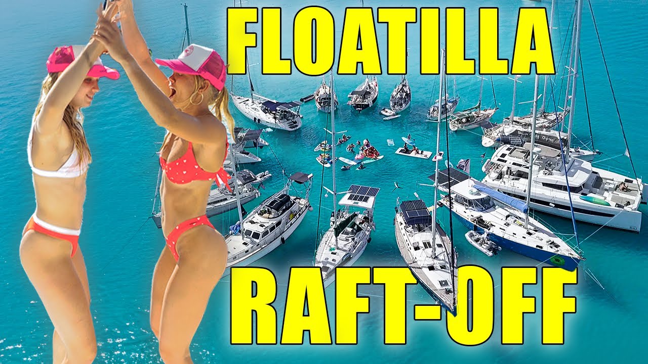GIRLS get WILD at Raft-Off Party in the BAHAMAS! Judgement Free Circle of Sailors ⛵️🎉 | ep.39