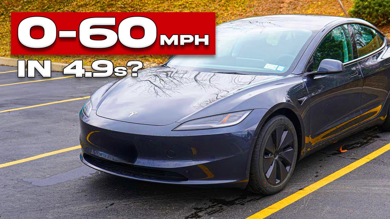2024 Tesla Model 3 Long Range RWD Review + 0-60 Test | Range, Features & Performance Breakdown
