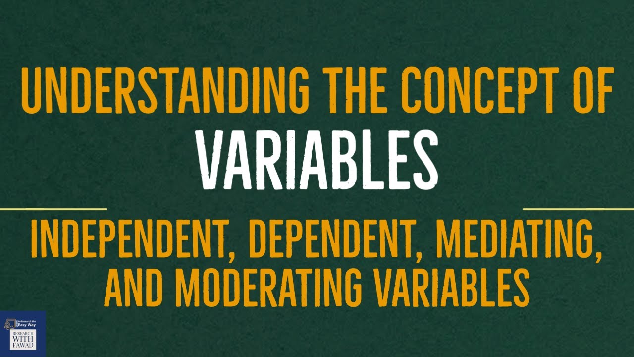 Basic Concept of Independent, Dependent, Mediating, and Moderating Variables