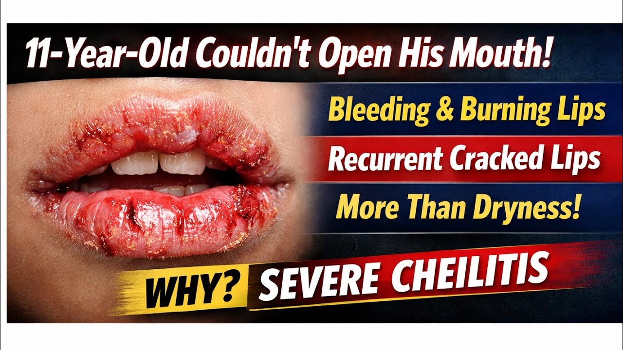 Bleeding Cracked Lips in Child | Recurrent Cheilitis Explained