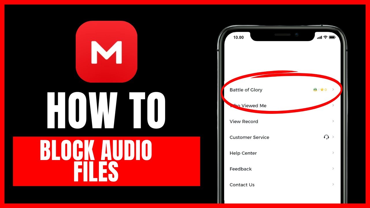 How to block audio files in Mega