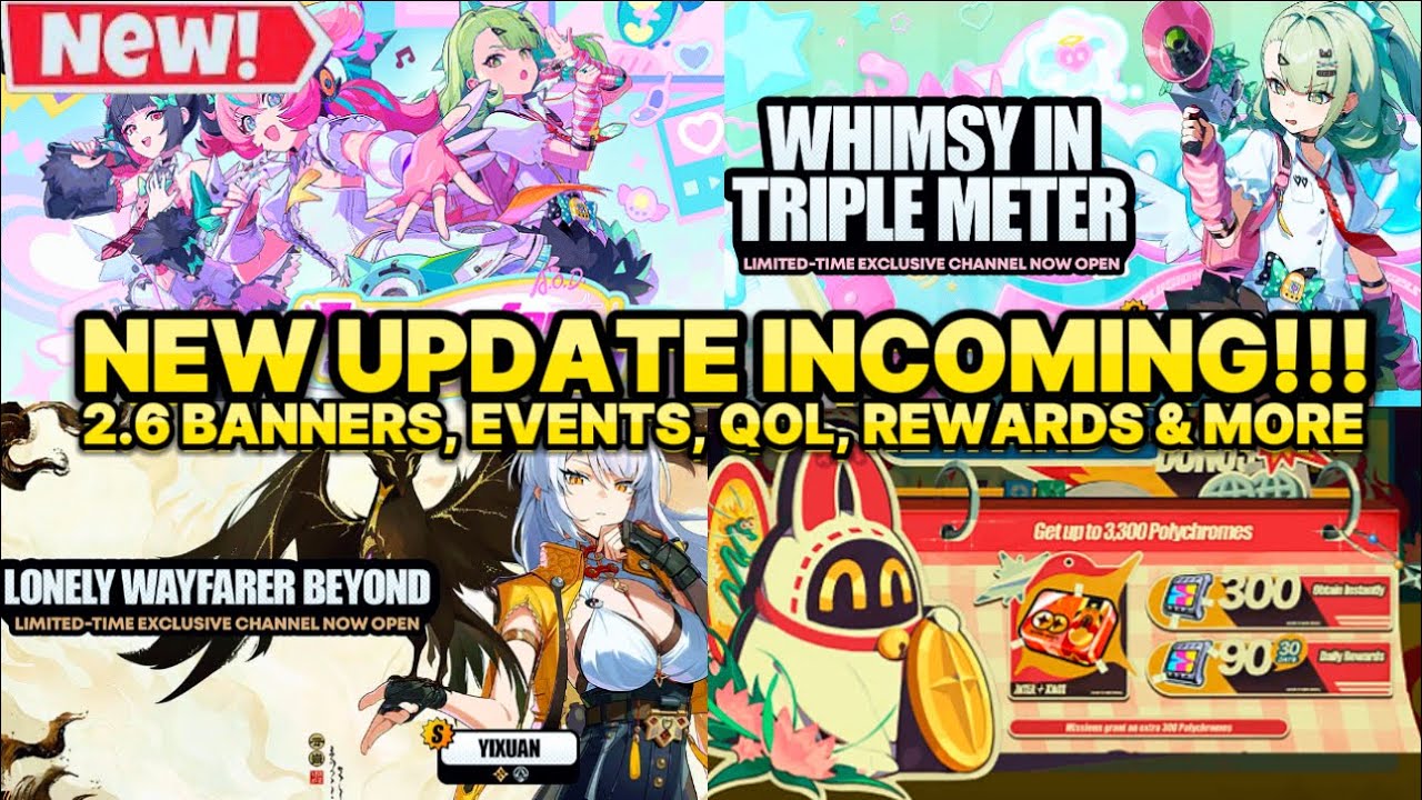 Грядёт большое обновление!!! Баннеры версии 2.6, бесплатные награды, улучшения качества жизни, но...