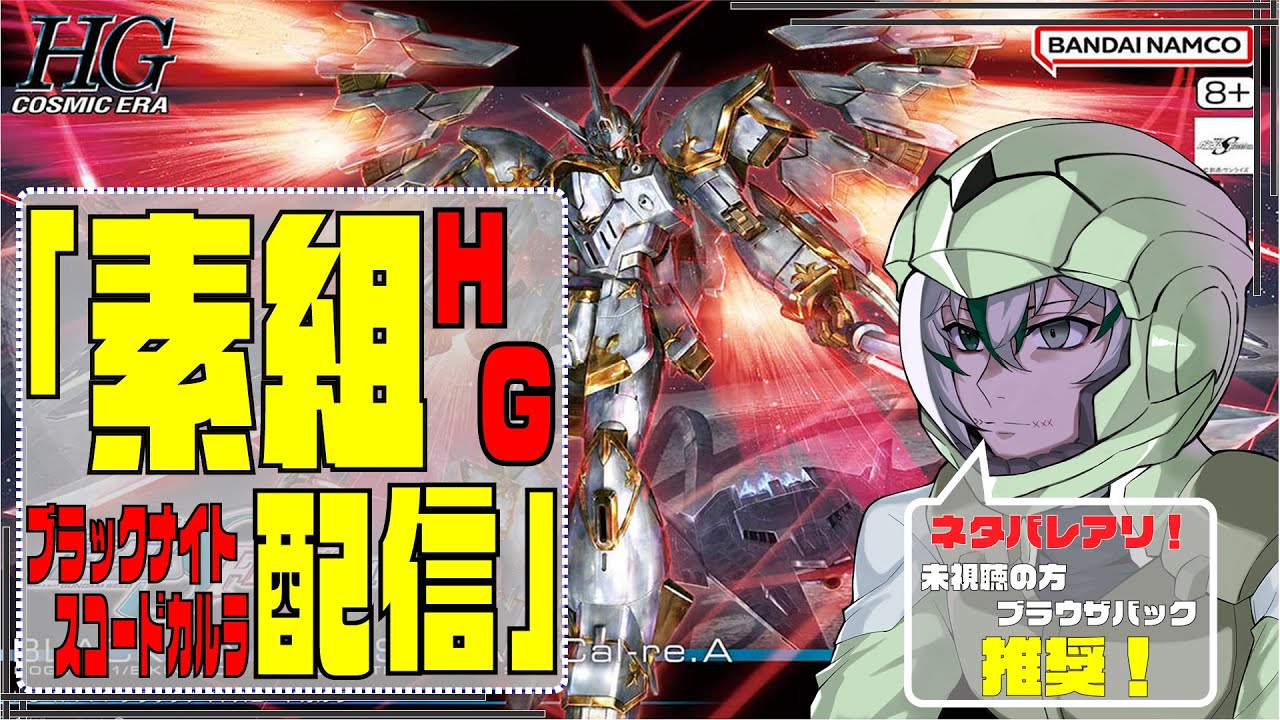 【弾幕の騎士！？】SEEDの映画ラスボスに相応しいMS！！HGブラックナイトスコードカルラ 組み立て&レビュー配信！【