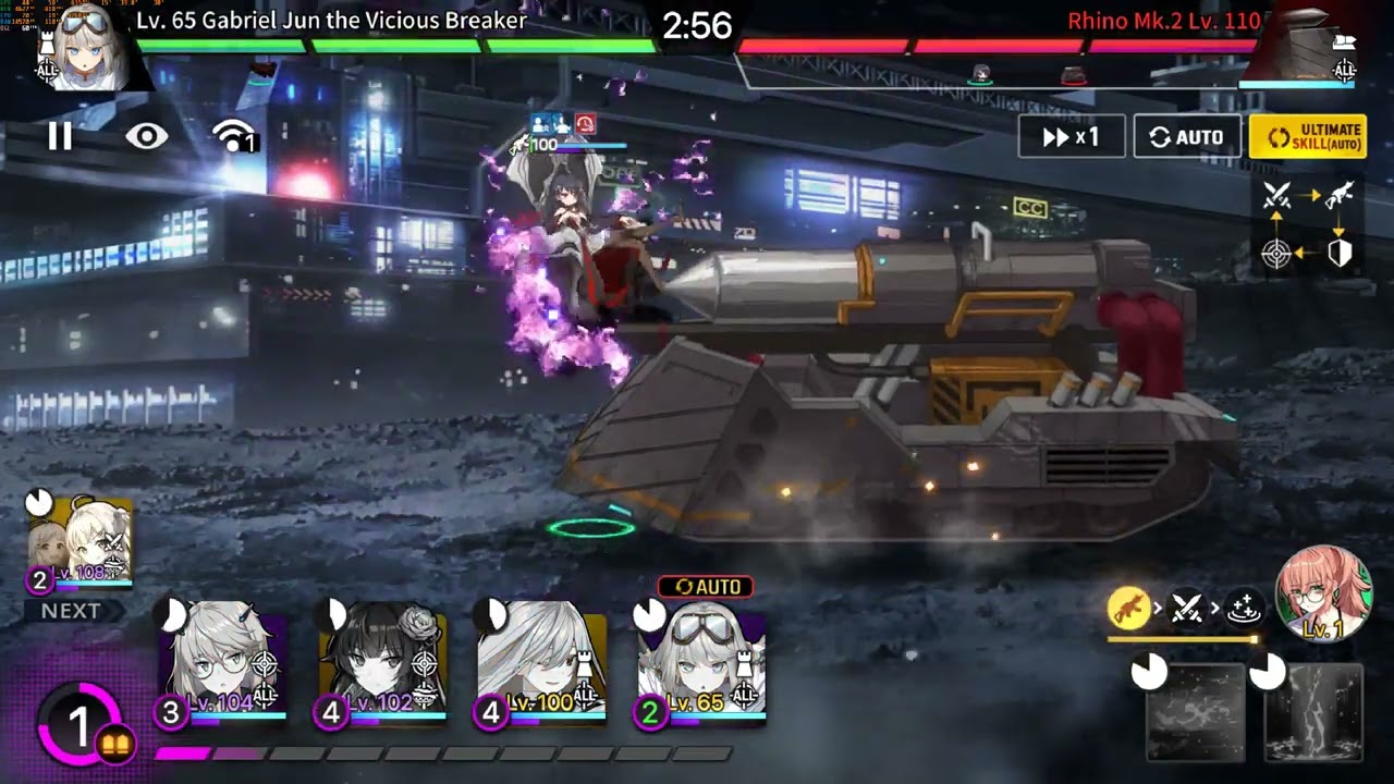 CounterSide Global Challenge 3-13 Rhino Stage Sigma Tank 3star