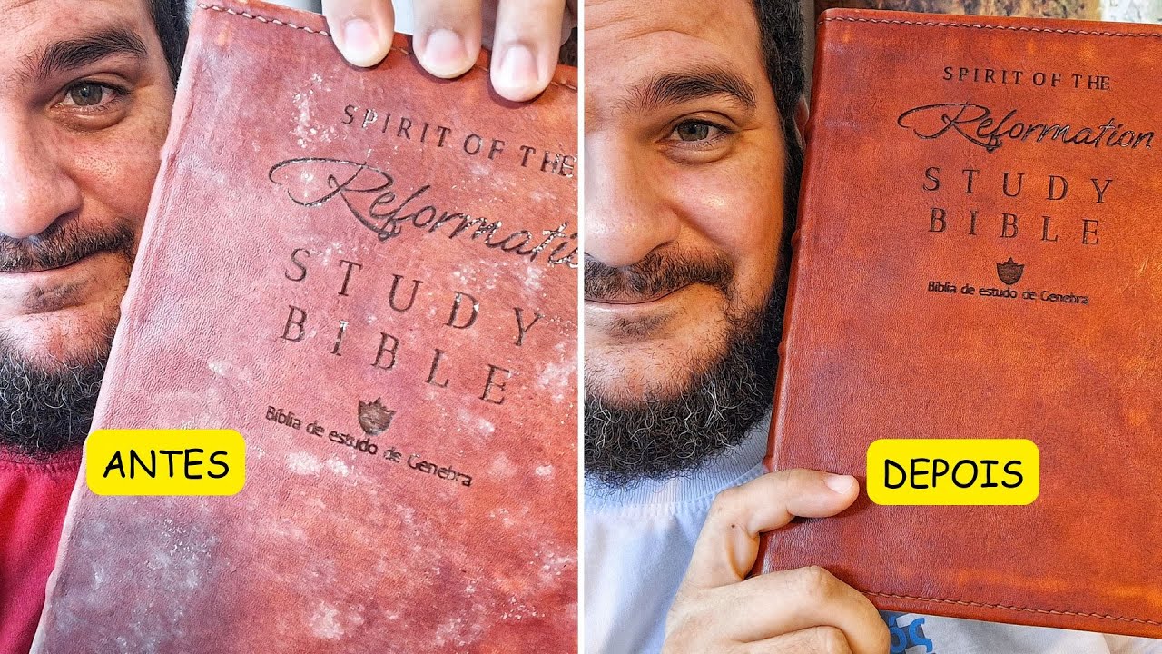 📖 COMO LIMPAR SUA BÍBLIA DE ESTUDO DE COURO | PASSO A PASSO COMPLETO COM RESULTADOS INCRÍVEIS!