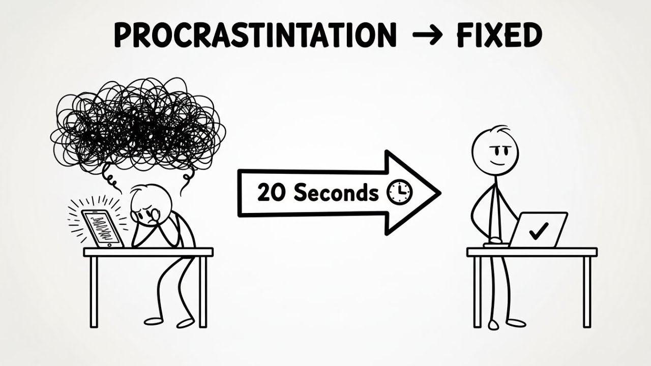 The 20-Second Rule That Fixes Procrastination Instantly