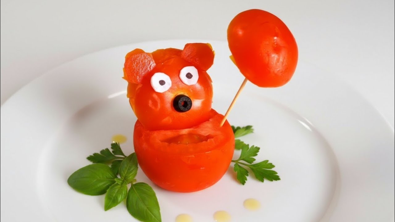 Amazing Tomato Panda Super Salad Decoration | Cute Panda Food Art with Fresh Vegetables