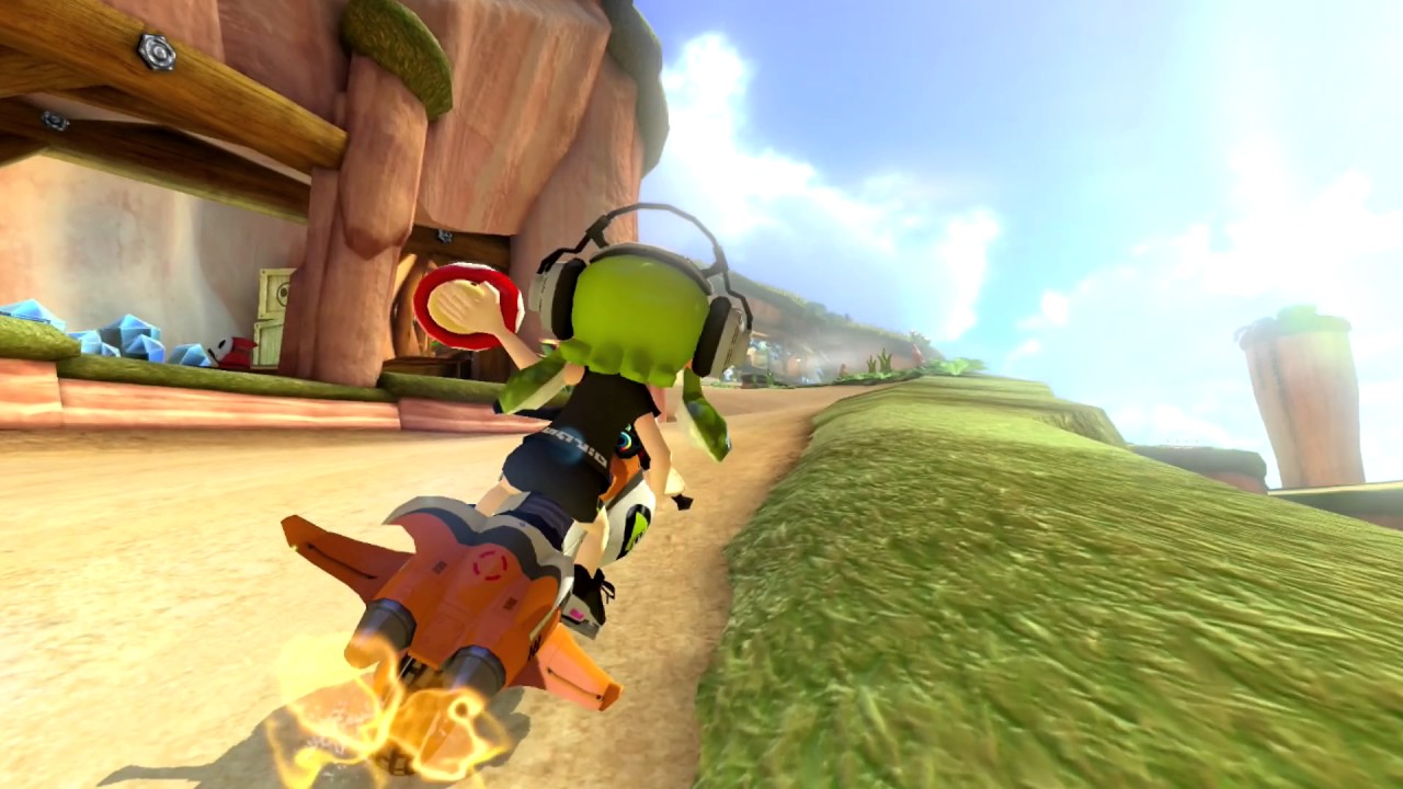 Speeding by the Spiny Shell (Blue Shell) - Mario Kart 8 Deluxe