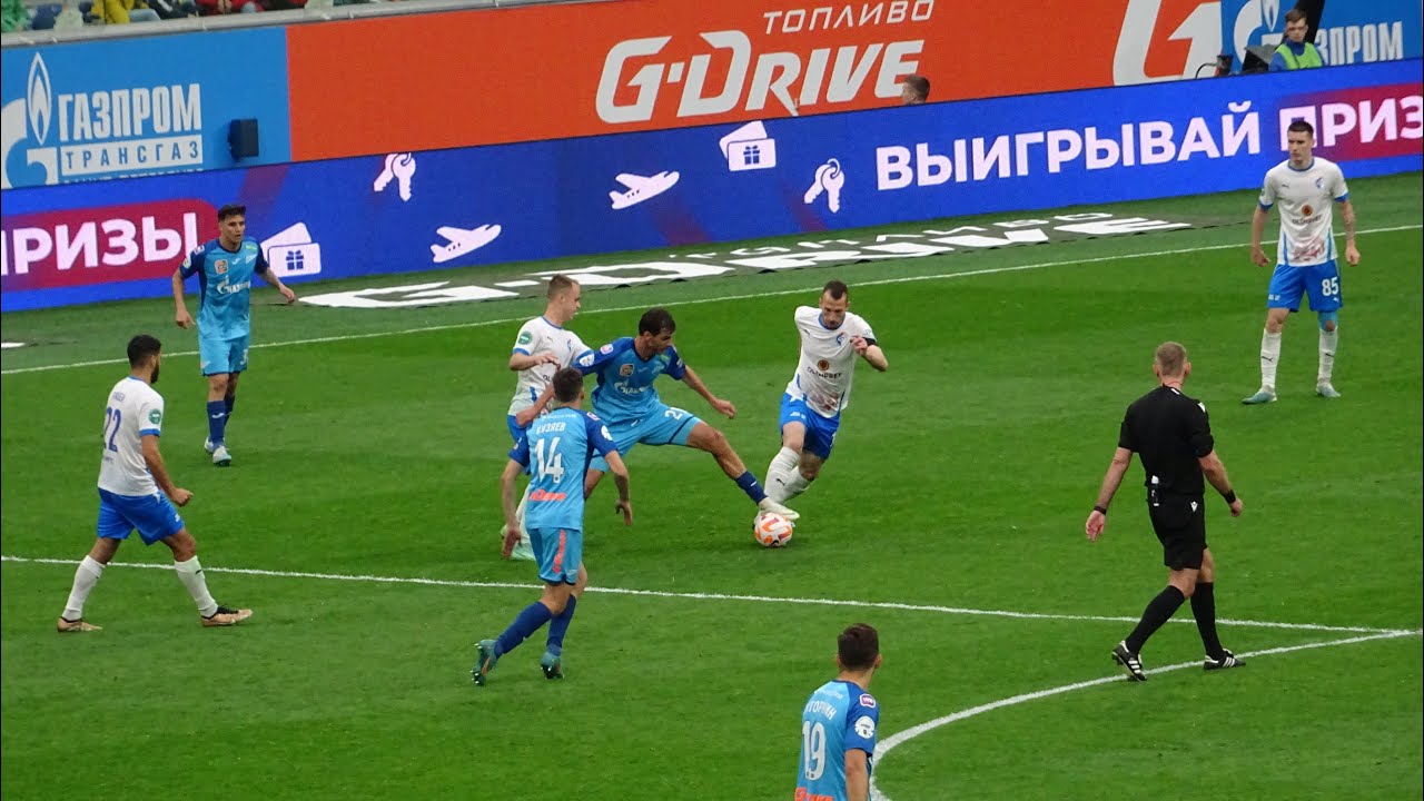 Зенит 1:0 Факел с трибуны Газпром Арены