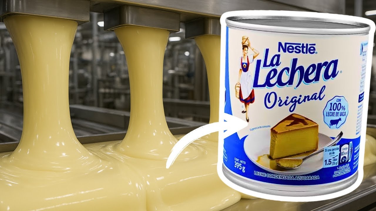C&Oacute;MO se FABRICA la LECHE CONDENSADA NESTL&Eacute; 🥛 | AS&Iacute; se HACEN 100 MIL LATAS al D&Iacute;A