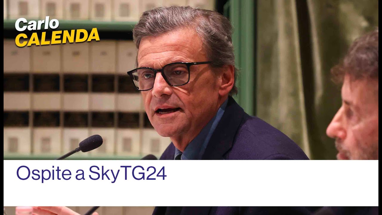 Carlo Calenda ospite a SkyTg 24