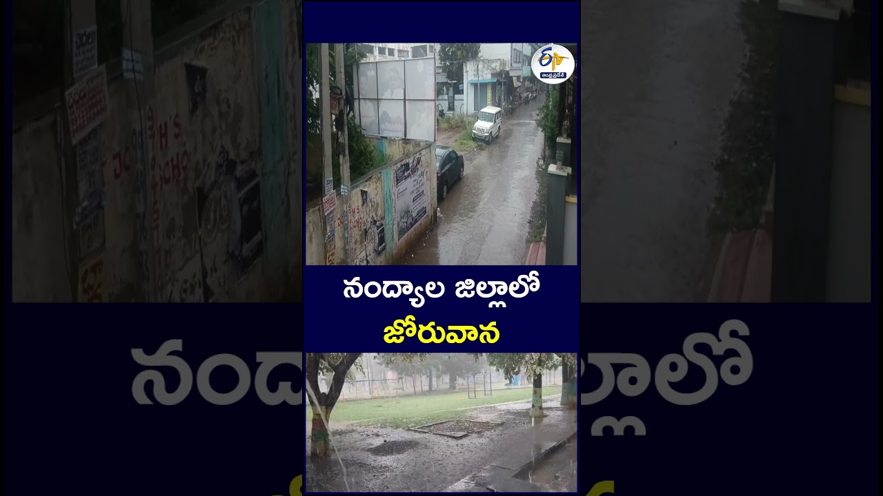 నంద్యాల జిల్లాలో జోరువాన #Nandyal #HeavyRain #Rainfall #AndhraPradesh #APWeather #RainNews