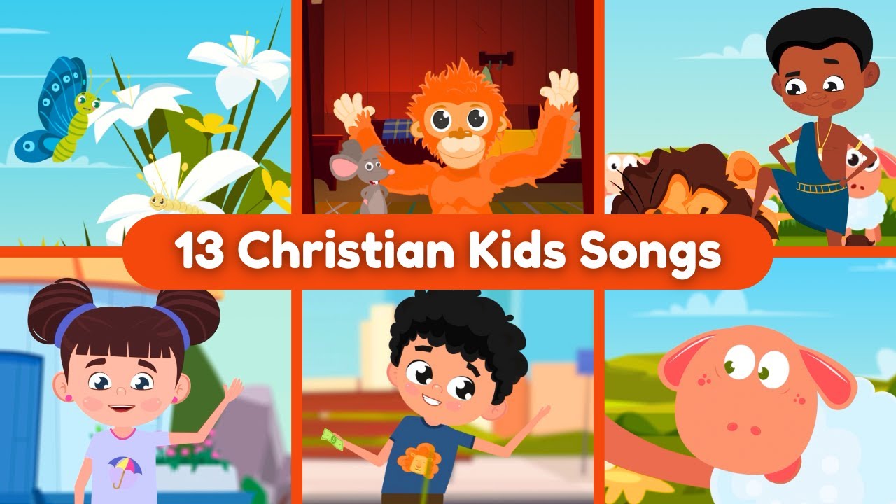 Walking with Jesus | 13 Christian Sing-Along Songs for Kids with Lyrics