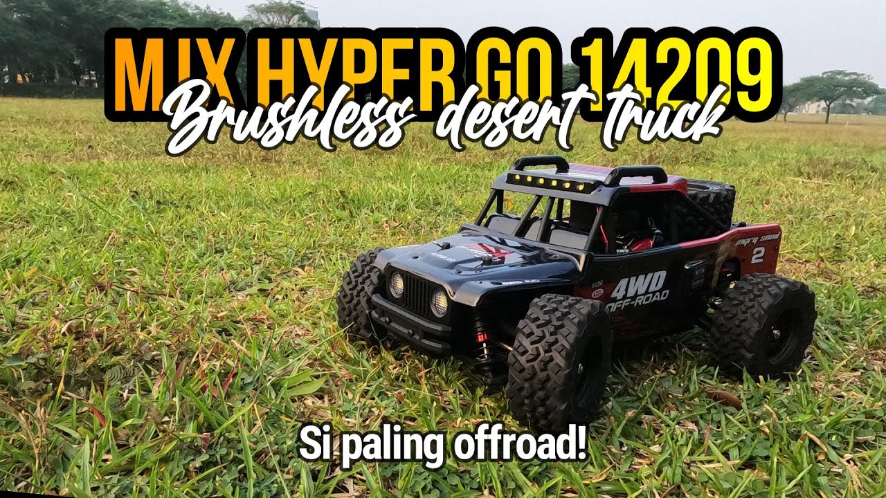 SPEED AND BASHING TEST MJX HYPER GO 14209 BRUSHLESS DESERT BUGGY/SHORT COURSE TRUCK RC CAR!
