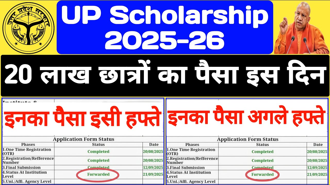 UP Scholarship Latest News Today 2025-26 😍 When will UP Scholarship come 2025-26 || #upscholarship