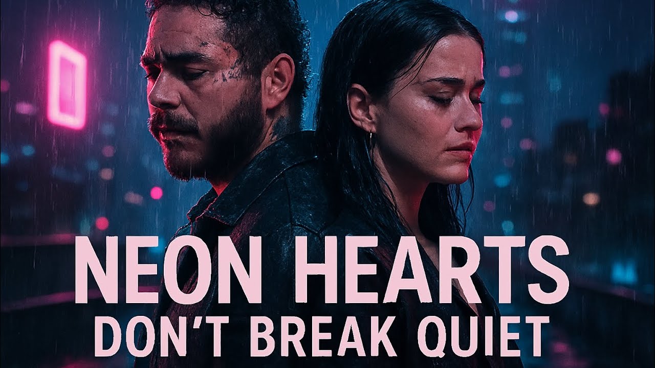 Post Malone ft. Katy PerryStyle: Emotional / cinematic pop-rock duet 🎵 Neon Hearts Don’t Break Quiet