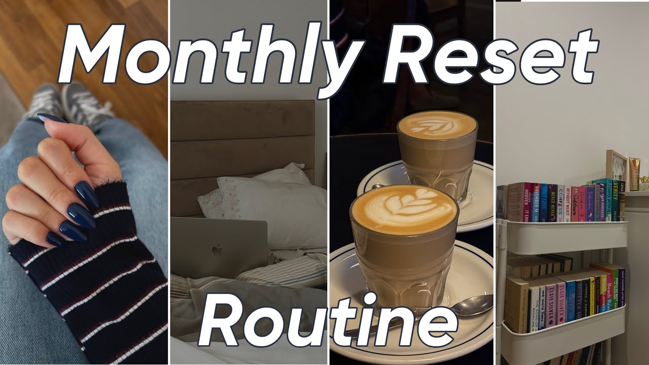 MONTHLY RESET ROUTINE 🧚🏼 new nails, cleaning & car reset