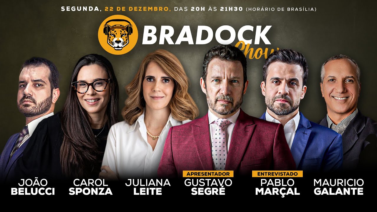 Bradock Show Especial 22/12/25 - Gustavo Segr&eacute;, Mar&ccedil;al, Juliana Leite, Carol, Belucci e Galante