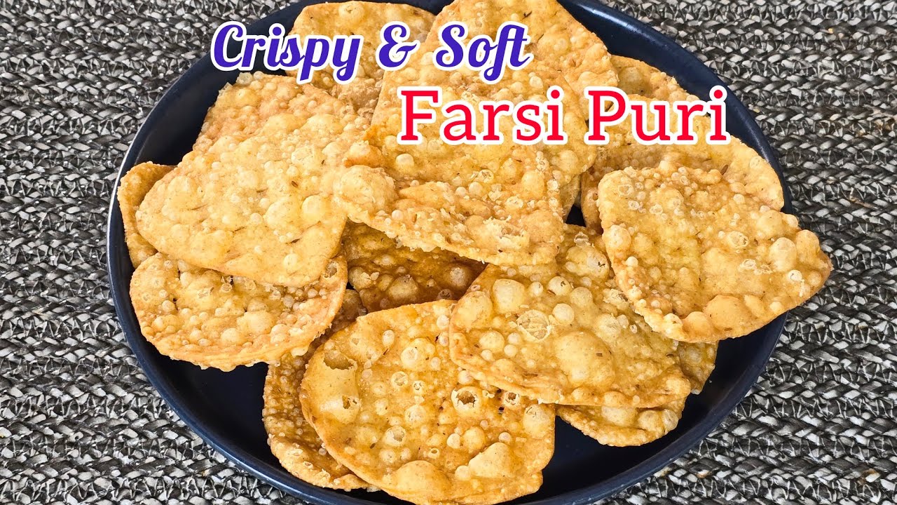 Crispy  Farsi Puri | Gujarati Tea Time Snack | Namkeen Farsi Poori Recipe