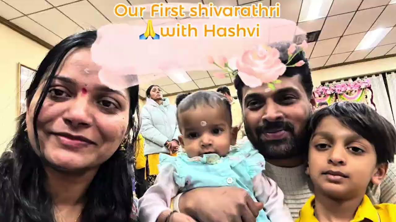 Our Shivarathri with Hashvi bujji bujji maatalu🙏🙏 @mrudulamuchatlu6677 @TinyTalesofAaryan 