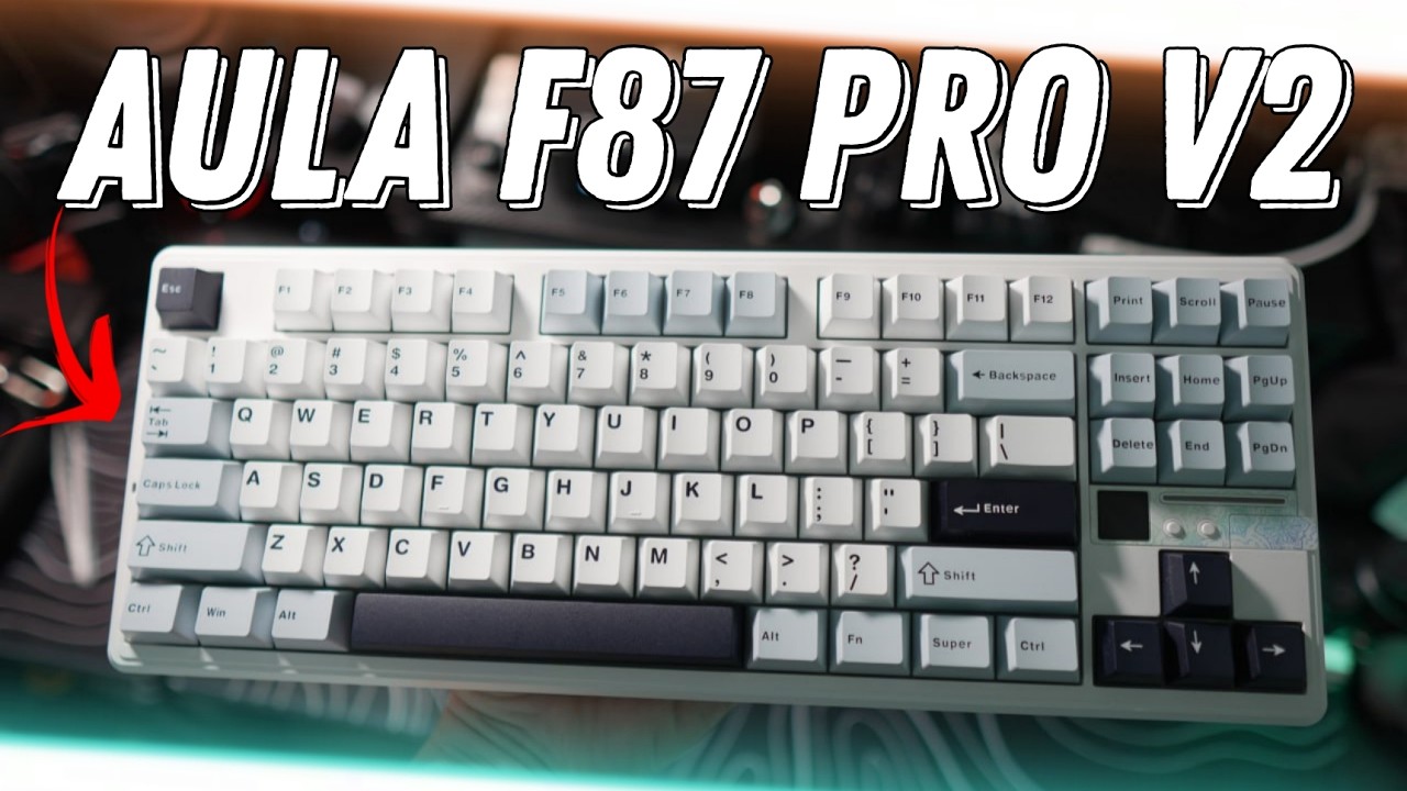 AULA F87 Pro V2 | топовая бюджетная механическая клавиатура | распаковка и тест звука
