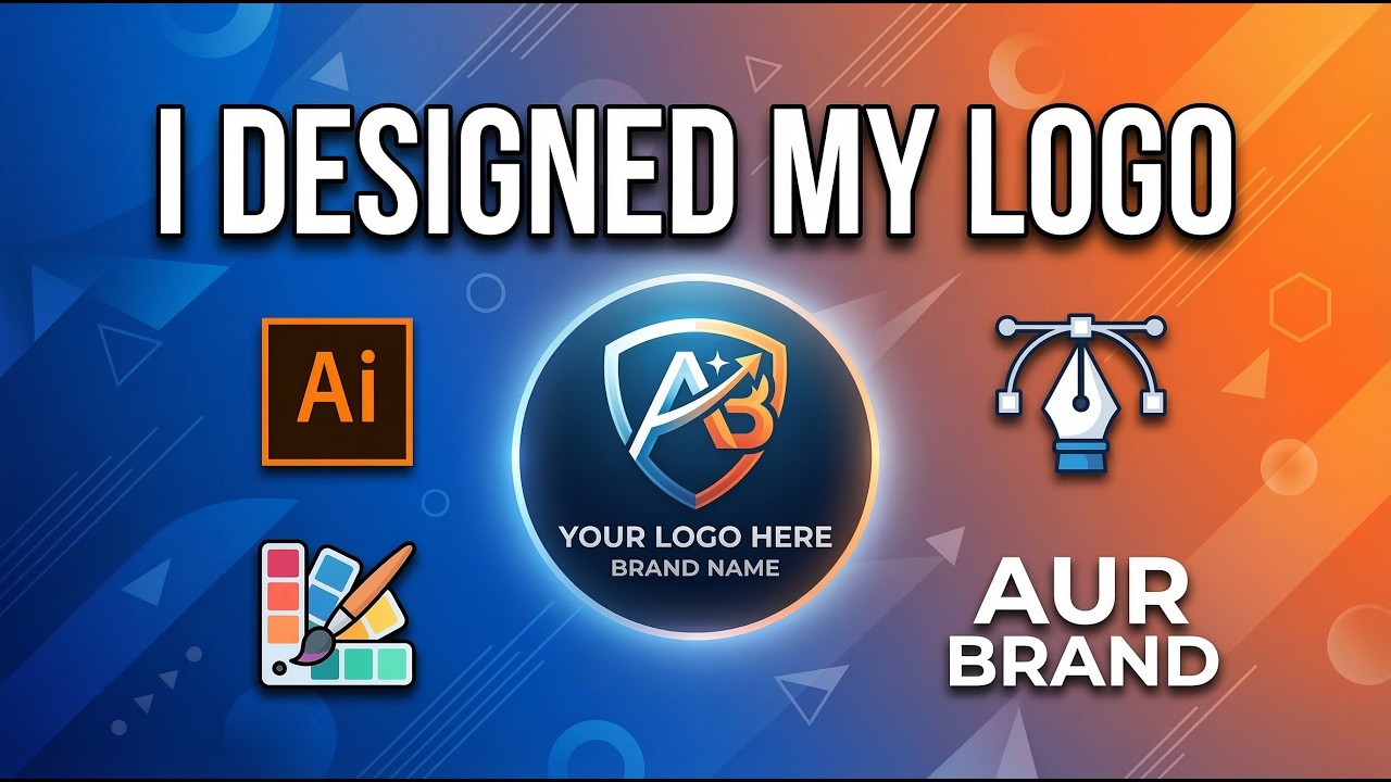 I Designed My Logo | Professional Logo Design Tutorial & Creative Process