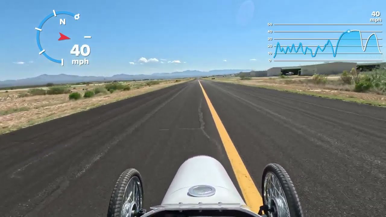 Cyclekart tuning run with speed tape