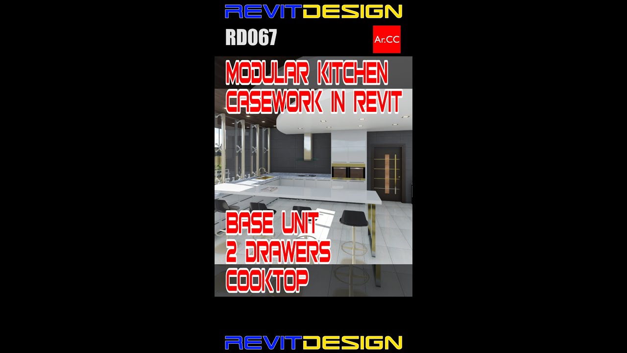 Revit Casework 2 Drawers Cooktop 