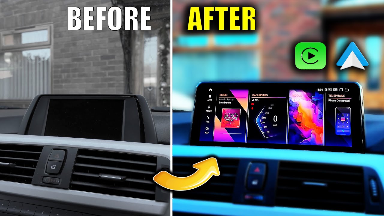 How to Upgrade Your BMW F30 Screen (DIY) | CarPlay & Android Auto