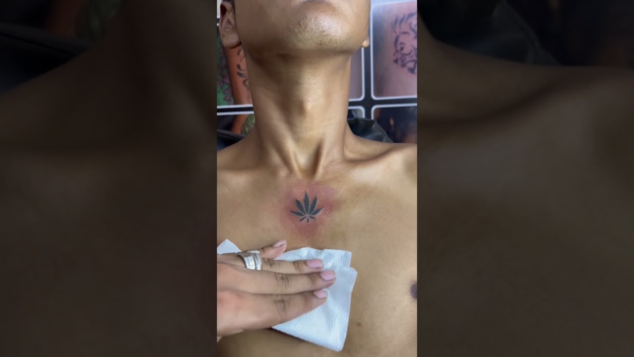 Weed leaf Tattoo🍁 | cannabis | Gaanja &hellip; Attractive small tattoos
