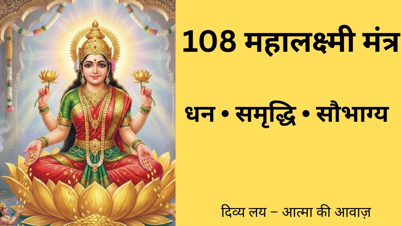 108 महालक्ष्मी मंत्र | धन, समृद्धि और सौभाग्य के लिए शक्तिशाली मंत्र | Mahalakshmi Mantra