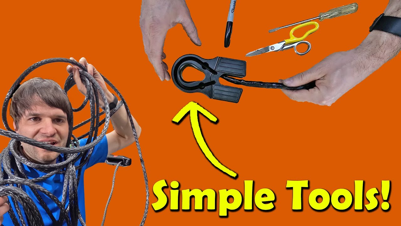 DIY Synthetic Winch Rope Thimble Splice: No Need for $50 Fast Fid Tool!!!