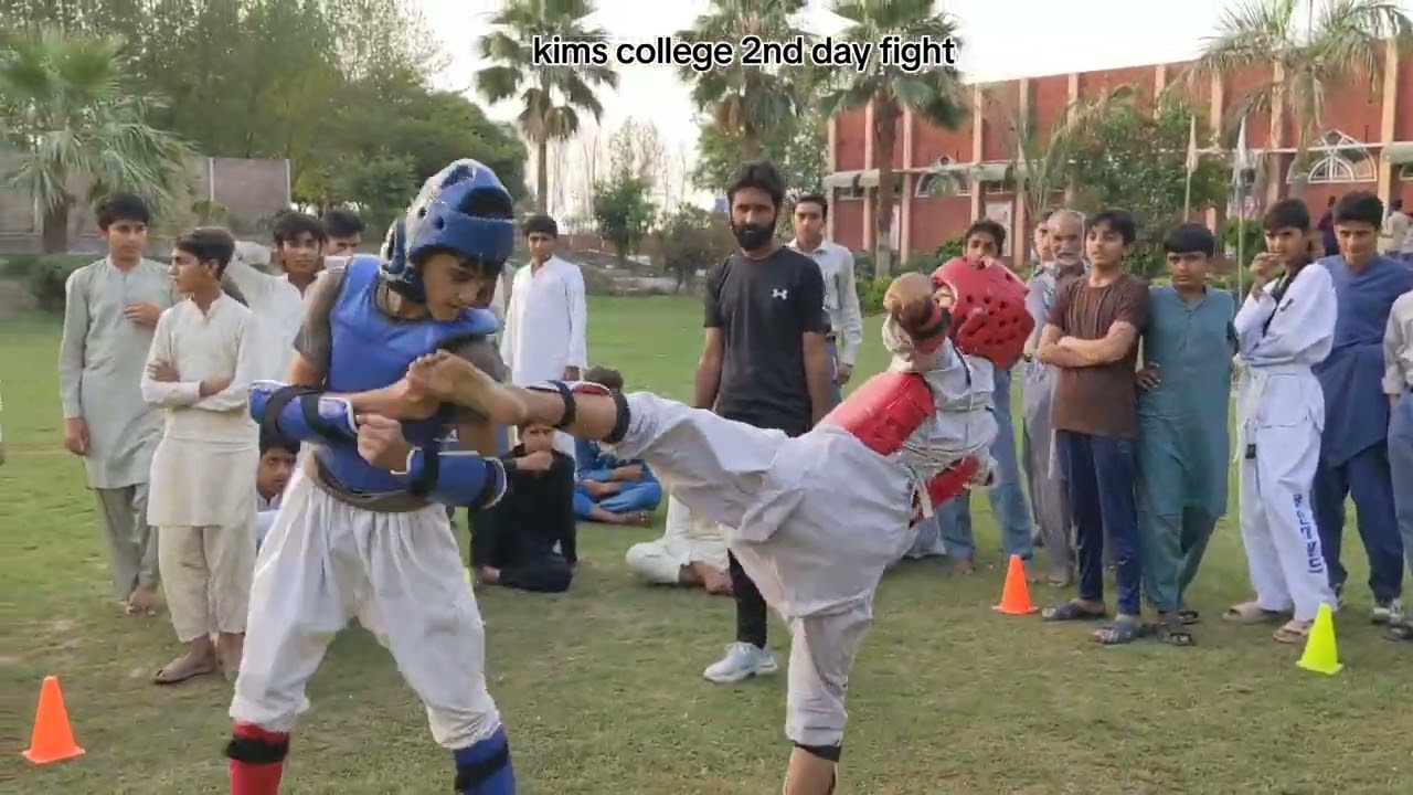 #Taekwando #fight #kims #college #in #chiniot