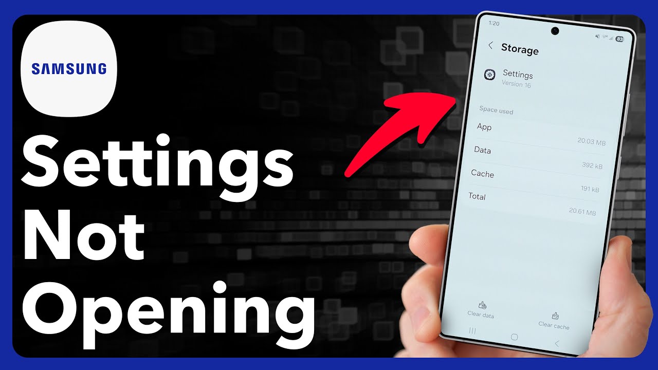 How To Fix Settings Not Opening On Samsung Phone