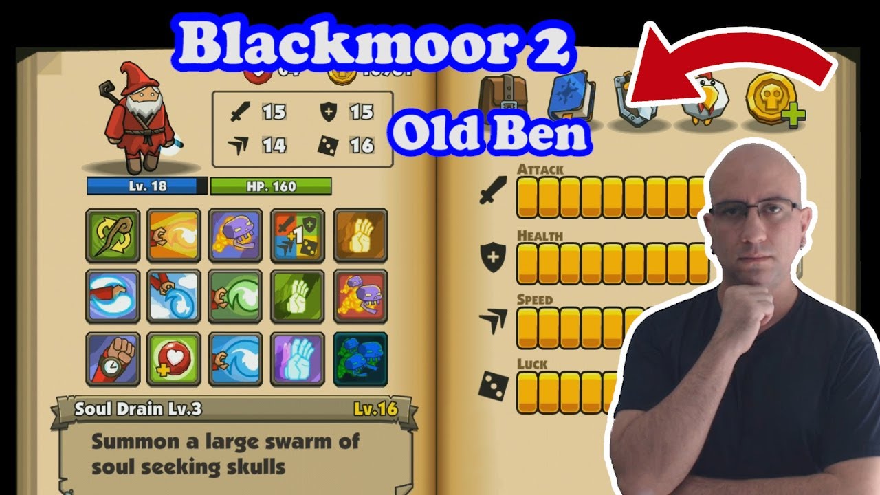 Blackmoor 2 #13 Old Ben Habilidades e itens